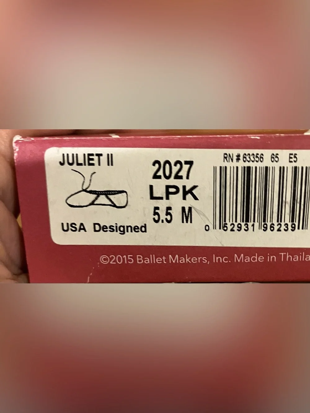 NEW Capezio Juliet 2 2027 LPK Ballet Slippers Size 5.5M Cream Color